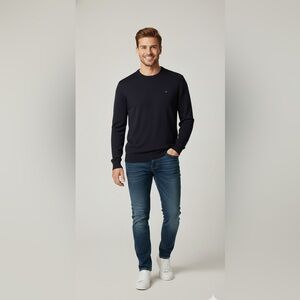 Tommy Hilfiger Blue Crew Neck Sweater